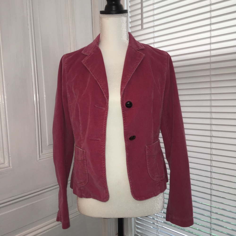 Gap stretch pink corduroy jacket/blazer